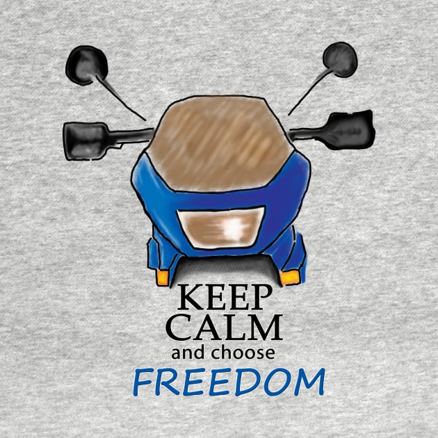 Keep Calm and choose Freedom-Digital Painting by GalfiZsolt